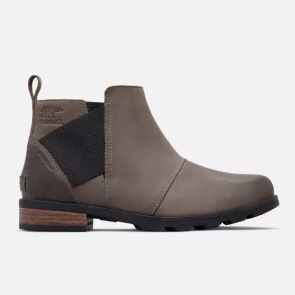 Sorel Emelie Chelsea Boots Quarry